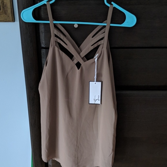 Norah Tops - NWT Flowy Tan Tank